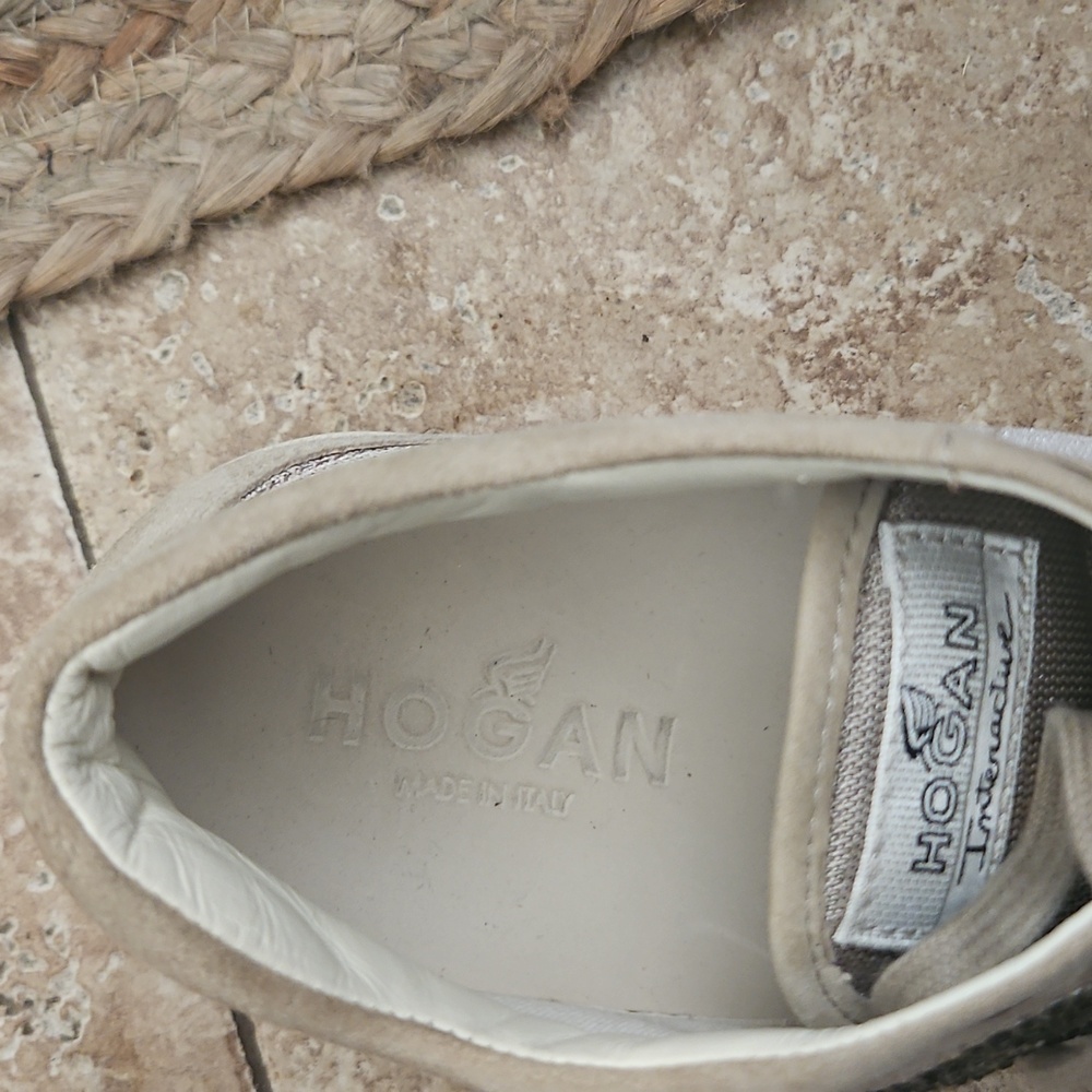 Hogan Interactive Leather Sneakers With Rhineston… - image 6